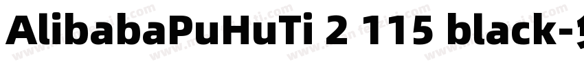 AlibabaPuHuTi 2 115 black字体转换